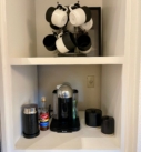 coffee station and cups